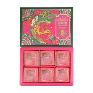 Hộp Quà Tặng Socola Ăn Khế Trả Vàng, Discover the Soul of Vietnam Phu Quoc Chocolate Gift Box, 6 Viên (36g) - BITTERSWEET